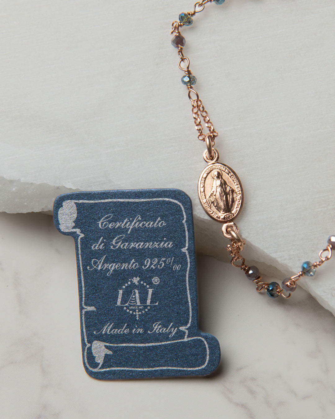 The Labouré Rose Gold Miraculous Medal Bracelet