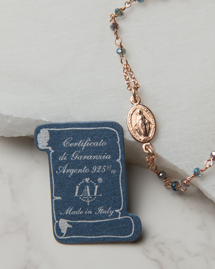 The Labouré Rose Gold Miraculous Medal Bracelet