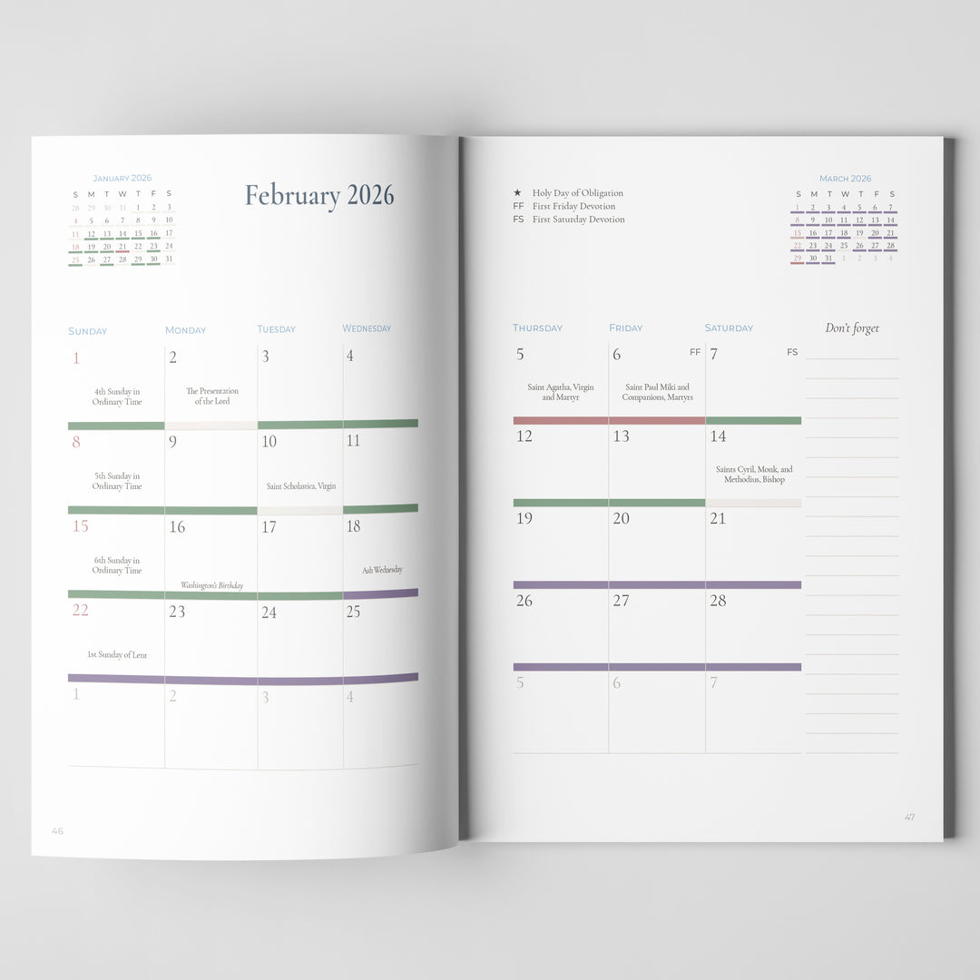 Fiat Planner 2026 for Catholic Moms