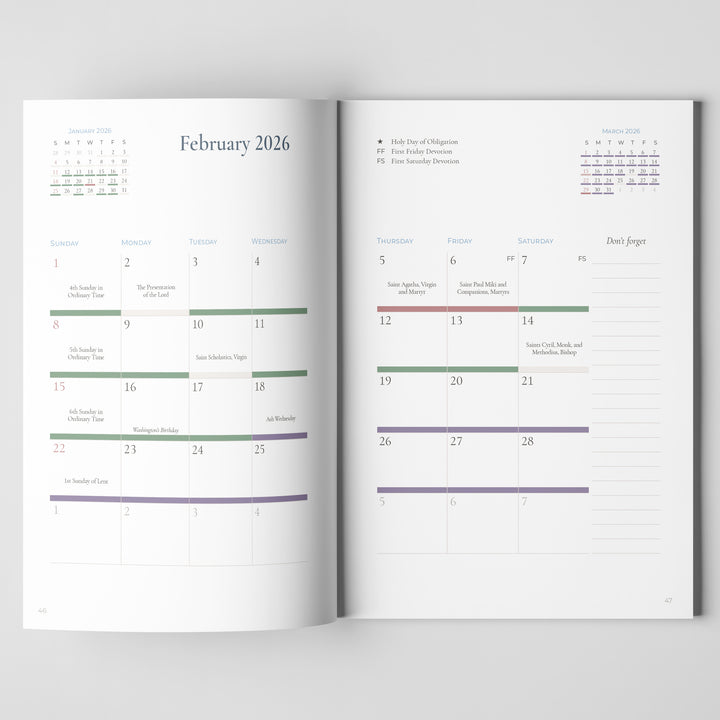 Fiat Planner 2026 for Catholic Moms