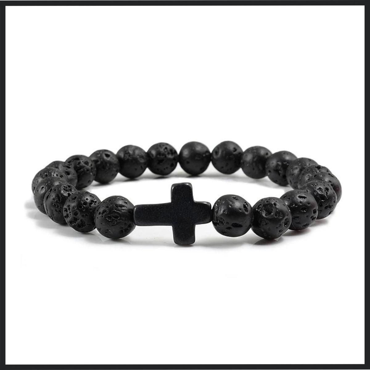 This bracelet is perfect for those seeking a meaningful and stylish accessory. Ideal for daily wear, prayer sessions, or as a thoughtful gift for someone special. The unique texture of the lava stones adds an element of rugged elegance, making it a standout piece in any collection.