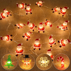 2M 20-LED String Lights for Christmas Decor