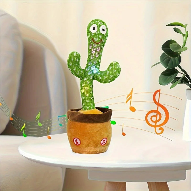 Dancing Cactus Plush Toy with Music & Lights